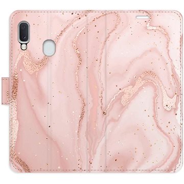 

iSaprio flip pouzdro RoseGold Marble pro Samsung Galaxy A20e