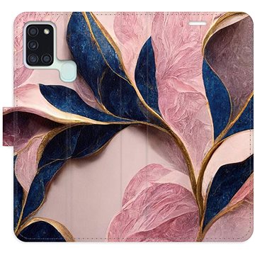 

iSaprio flip pouzdro Pink Leaves pro Samsung Galaxy A21s