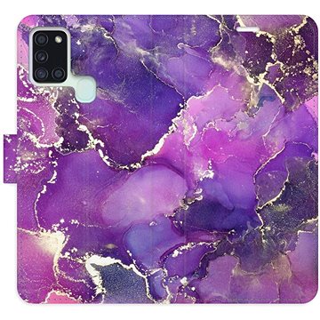 

iSaprio flip pouzdro Purple Marble pro Samsung Galaxy A21s