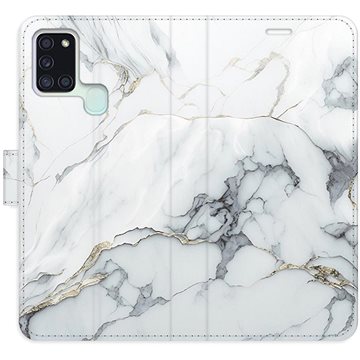 

iSaprio flip pouzdro SilverMarble 15 pro Samsung Galaxy A21s