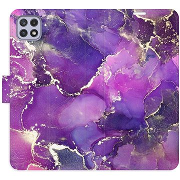 

iSaprio flip pouzdro Purple Marble pro Samsung Galaxy A22 5G