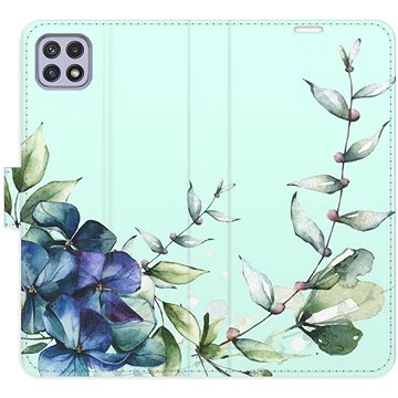 

iSaprio flip pouzdro Blue Flowers pro Samsung Galaxy A22 5G
