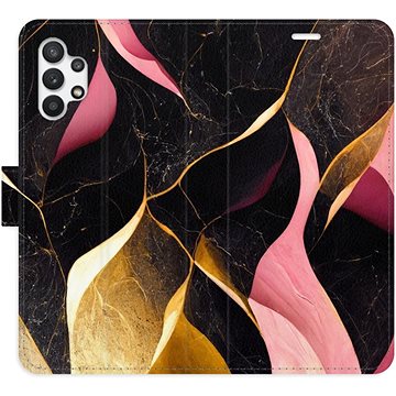 

iSaprio flip pouzdro Gold Pink Marble 02 pro Samsung Galaxy A32