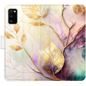 

iSaprio flip pouzdro Gold Leaves 02 pro Samsung Galaxy A41