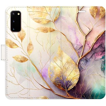 

iSaprio flip pouzdro Gold Leaves 02 pro Samsung Galaxy S20