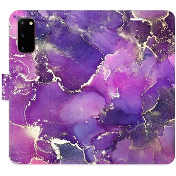 

iSaprio flip pouzdro Purple Marble pro Samsung Galaxy S20
