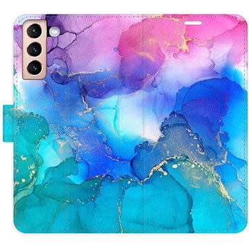 

iSaprio flip pouzdro BluePink Paint pro Samsung Galaxy S21