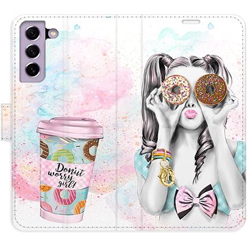 

iSaprio flip pouzdro Donut Worry Girl pro Samsung Galaxy S21 FE 5G