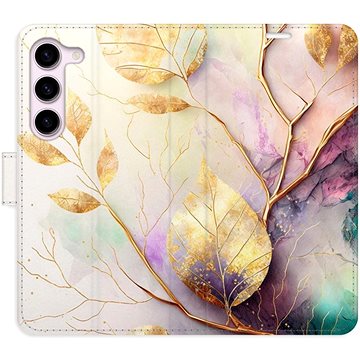 

iSaprio flip pouzdro Gold Leaves 02 pro Samsung Galaxy S23 5G