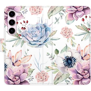 

iSaprio flip pouzdro Succulents Pattern pro Samsung Galaxy S23 5G