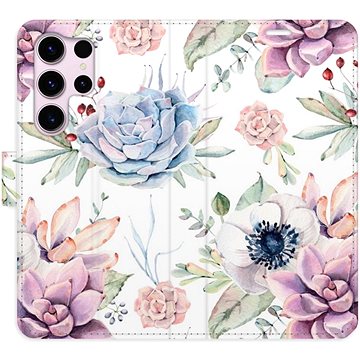 

iSaprio flip pouzdro Succulents Pattern pro Samsung Galaxy S23 Ultra