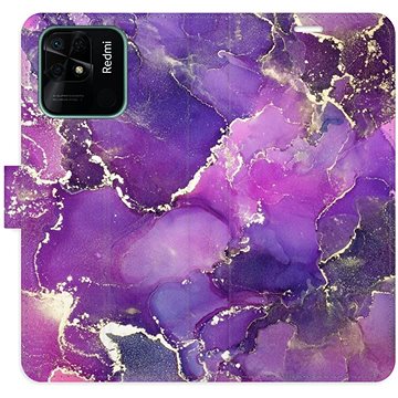 

iSaprio flip pouzdro Purple Marble pro Xiaomi Redmi 10C