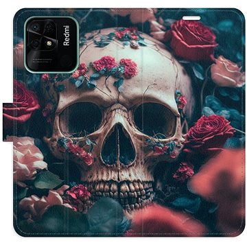 

iSaprio flip pouzdro Skull in Roses 02 pro Xiaomi Redmi 10C