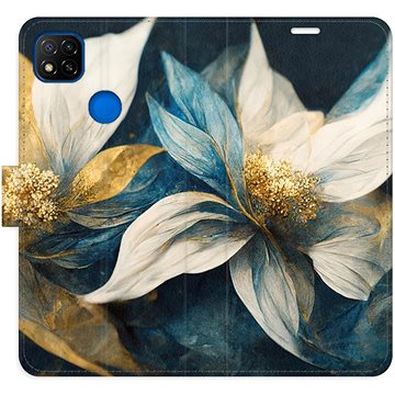 

iSaprio flip pouzdro Gold Flowers pro Xiaomi Redmi 9C