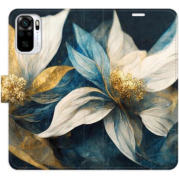 

iSaprio flip pouzdro Gold Flowers pro Xiaomi Redmi Note 10 / Note 10S