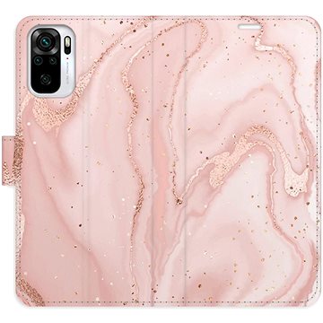 

iSaprio flip pouzdro RoseGold Marble pro Xiaomi Redmi Note 10 / Note 10S