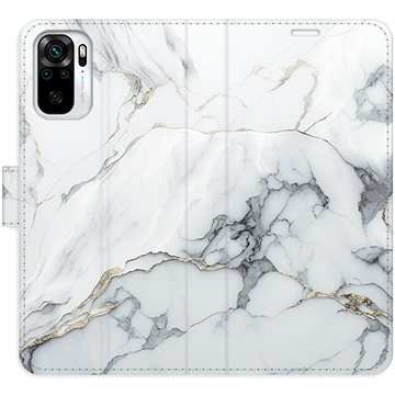 

iSaprio flip pouzdro SilverMarble 15 pro Xiaomi Redmi Note 10 / Note 10S