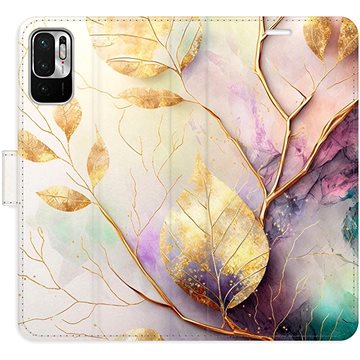 

iSaprio flip pouzdro Gold Leaves 02 pro Xiaomi Redmi Note 10 5G