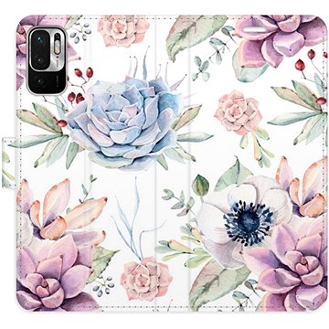 

iSaprio flip pouzdro Succulents Pattern pro Xiaomi Redmi Note 10 5G