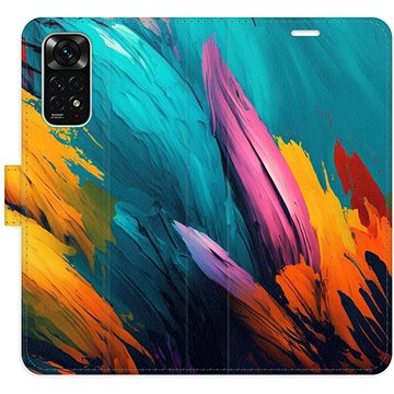 iSaprio flip pouzdro Orange Paint 02 pro Xiaomi Redmi Note 11 / Note 11S