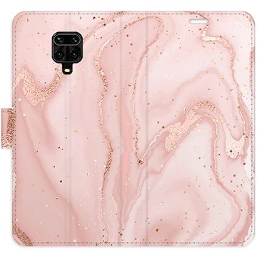 

iSaprio flip pouzdro RoseGold Marble pro Xiaomi Redmi Note 9 Pro / Note 9S