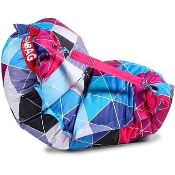 BeanBag Designový sedací vak 189×140 Triangle 2 s popruhy