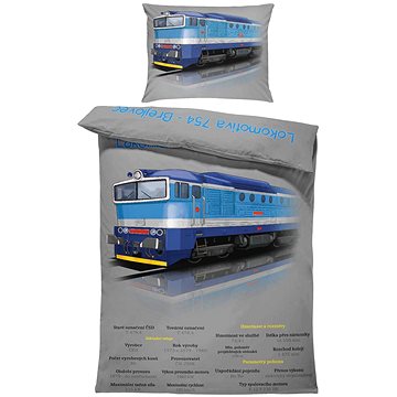 

Impar Povlečení 140 × 200 cm + 90 × 70 cm, Brejlovec modrý