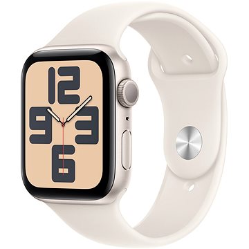 

Apple Watch SE 40mm Hvězdně bílý hliník s hvězdně bílým sportovním řemínkem - S/M