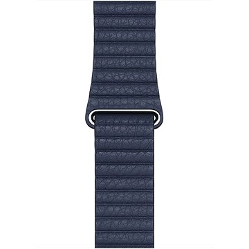 Apple Watch 44mm hlubinně modrý kožený řemínek – střední - Řemínek