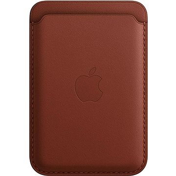Apple iPhone Kožená peněženka s MagSafe cihlově hnědá - MagSafe peněženka
