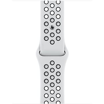 Apple Watch 41mm platinový/černý sportovní řemínek Nike - Řemínek