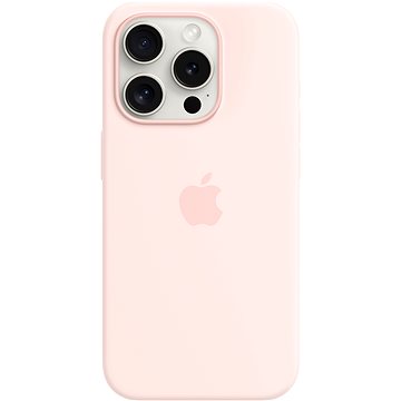 

Apple iPhone 15 Pro Silikonový kryt s MagSafe světle růžový