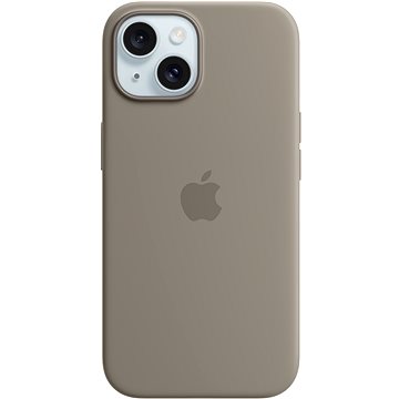

Apple iPhone 15 Silikonový kryt s MagSafe jílově šedý