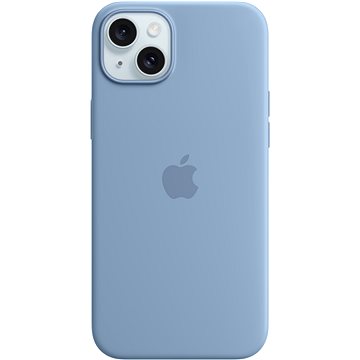

Apple iPhone 15 Plus Silikonový kryt s MagSafe ledově modrý