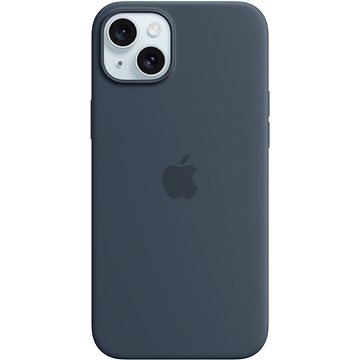 

Apple iPhone 15 Plus Silikonový kryt s MagSafe bouřkově modrý