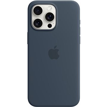 

Apple iPhone 15 Pro Max Silikonový kryt s MagSafe bouřkově modrý