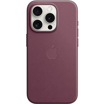 

Apple iPhone 15 Pro Kryt z tkaniny FineWoven s MagSafe morušově rudý