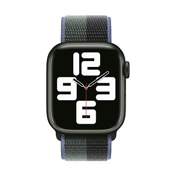 Apple Watch 41mm temně inkoustový/eukalyptově zelený provlékací sportovní řemínek - Řemínek