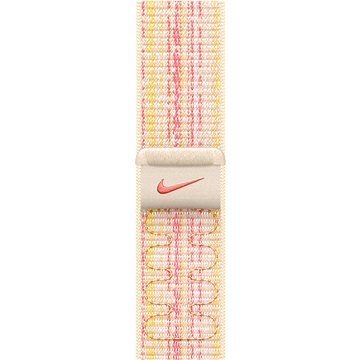 

Apple Watch 45mm hvězdně bílý/růžový provlékací sportovní řemínek Nike