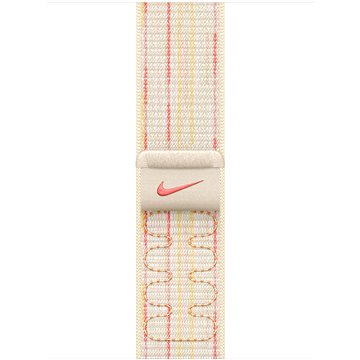 

Apple Watch 42mm hvězdně bílý/růžový provlékací sportovní řemínek Nike