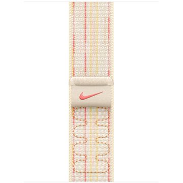 

Apple Watch 40mm hvězdně bílý/růžový provlékací sportovní řemínek Nike