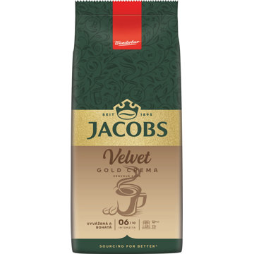 

JACOBS Velvet Gold Crema, zrnková, 1000g