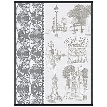 

Le Jacquard Francais Carnet de Paris Utěrka 80 × 60 cm Bitume