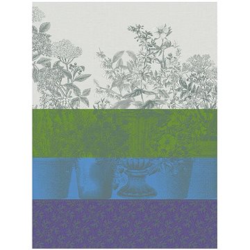 

Le Jacquard Francais Floraison Rayé Utěrka 80 × 60 cm modrá