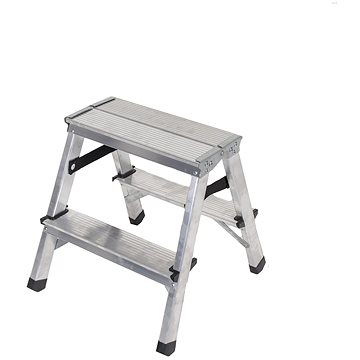 

J.A.D. TOOLS Schůdky oboustranné hliníkové, 2 příčky