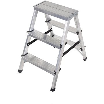 

J.A.D. TOOLS Schůdky oboustranné hliníkové, 3 příčky