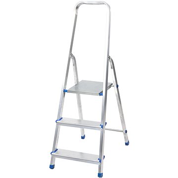 

J.A.D. TOOLS Schůdky jednostranné hliníkové s madlem, 3 příčky