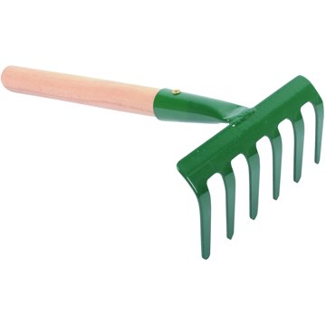 

J.A.D. TOOLS Hrabičky železné, 6 zubů, s násadou 27 cm