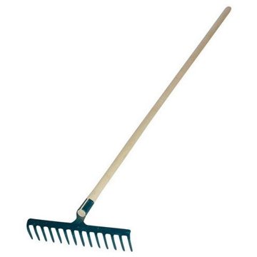 

J.A.D. TOOLS Hrábě železné, 16 zubů, s násadou 150 cm