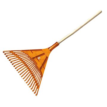 

J.A.D. TOOLS Hrábě vějířové rovné plastové, 22 planžet s násadou 120 cm